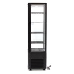 Βιτρίνα ψυχόμενη επιδαπέδια 235L Μαύρη 52x49x169 εκ MAX-09400816